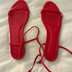Doen Sartene Red Nappa Sandals